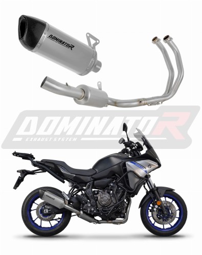 пълна изпускателна система със заглушител DOMINATOR Full System титанов HP6 подходящо за мотоциклет Yamaha Tracer 7 / GT 2020 - 2024