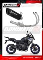 пълна изпускателна система със заглушител DOMINATOR Full System HP6 черен подходящо за мотоциклет Yamaha Tracer 7 / GT 2020 - 2024 2