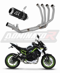 Kawasaki Z 900 A2 2017 - 2019 Цяла система Колектор ауспух Заглушител GP BLACK + dB killer
