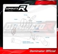 ауспух заглушител DOMINATOR GP подходящо за мотоциклет Kawasaki Z 900 A2 2017 - 2019 7