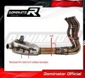 decat среден ауспух DOMINATOR Mid Pipe подходящо за мотоциклет Kawasaki Z 900 A2 2017 - 2019 6