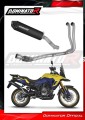 пълна изпускателна система със заглушител DOMINATOR Full System MX2 черен подходящо за мотоциклет Suzuki V-Strom 800 SE / DE 2023 - 2024