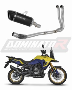 Suzuki V-Strom 800 / DE 2023 - 2024 Пълна система Колектор ауспух Заглушител HP6 BLACK + dB killer