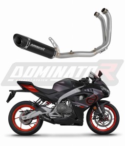 Aprilia RS 457 2024 - 2026 Цялостна система Колектор ауспух Заглушител HP8 BLACK + dB killer