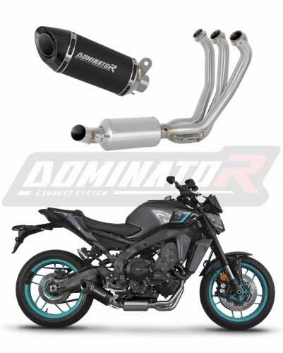 пълна изпускателна система със заглушител DOMINATOR Full System HP8 черен подходящо за мотоциклет Yamaha MT-09 2024