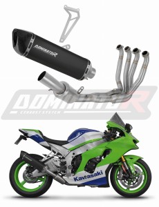 Kawasaki ZX10R / RR 2021 - 2025 Пълна система Колектор ауспух Заглушител HP6 BLACK + dB killer