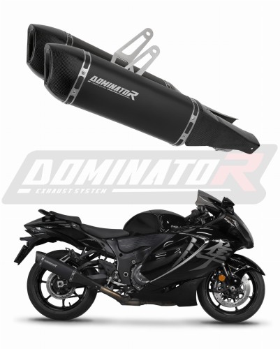 ауспух заглушител DOMINATOR HP6 черен подходящо за мотоциклет Suzuki GSX 1300 R Hayabusa