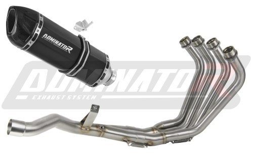 пълна изпускателна система със заглушител DOMINATOR Full System HP1 черен подходящо за мотоциклет Yamaha XJ 6N / S / F 2009 - 2016