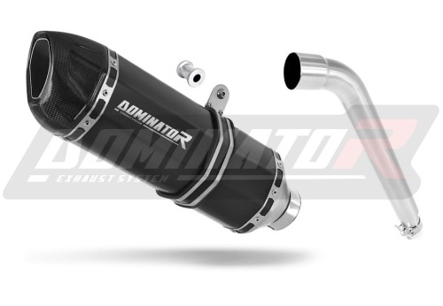 ауспух заглушител DOMINATOR HP1 черен подходящо за мотоциклет Honda XL 125 V VARADERO 2001 - 2006
