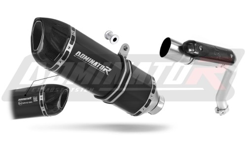 ауспух заглушител DOMINATOR хомологиран HP1 черен подходящо за мотоциклет Honda CB 600F HORNET 2003 - 2006 2