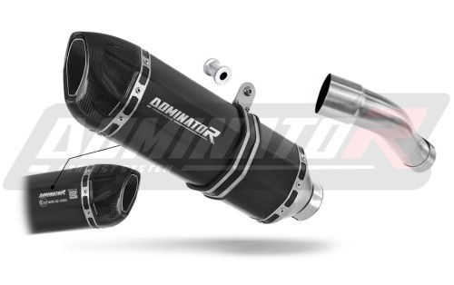 ауспух заглушител DOMINATOR хомологиран HP1 черен подходящо за мотоциклет Honda CB 600F HORNET PC41 2007 - 2013