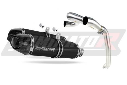 ауспух заглушител DOMINATOR HP1 черен подходящо за мотоциклет Honda VFR 800 V TEC 2002 - 2013