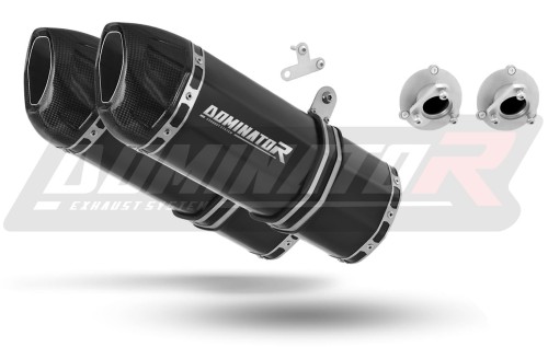 ауспух заглушител DOMINATOR HP1 черен подходящо за мотоциклет KTM 690 SM SUPERMOTO