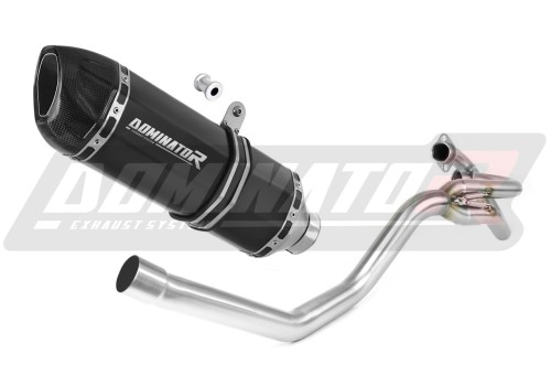 ауспух заглушител DOMINATOR HP1 черен подходящо за мотоциклет Yamaha XT 660 R 2004 - 2014