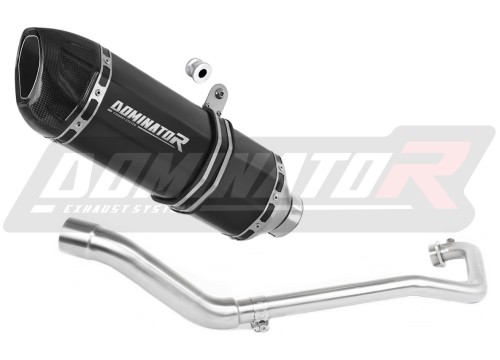 пълна изпускателна система със заглушител DOMINATOR Full System HP1 черен подходящо за мотоциклет Suzuki GSX R 125 2017 - 2019
