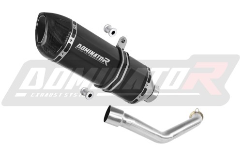 ауспух заглушител DOMINATOR HP1 черен подходящо за мотоциклет Suzuki BURGMAN 400 1998 - 2002