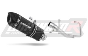 Yamaha YBR 125 2000 - 2008 Цяла система Колектор изпускателна система заглушител HP1 BLACK + dB killer