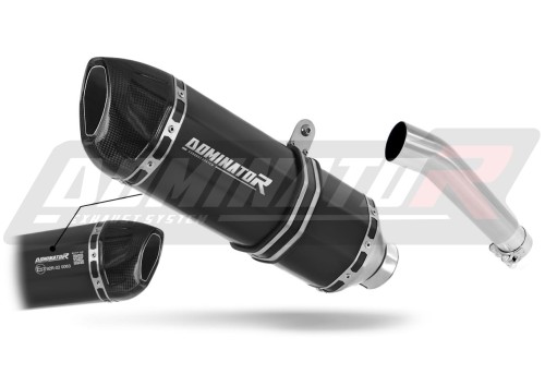 ауспух заглушител DOMINATOR хомологиран HP1 черен подходящо за мотоциклет Yamaha FZS FAZER 600 1998 - 2003
