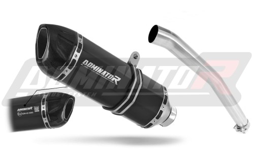ауспух заглушител DOMINATOR хомологиран HP1 черен подходящо за мотоциклет Yamaha YZF R6 1999 - 2002