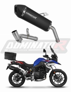 BMW F750GS 2016 - 2020 Междинна тръба + ауспух Глушител HP7 BLACK + dB killer