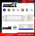 ауспух заглушител DOMINATOR HP1 черен подходящо за мотоциклет Aprilia Pegaso 650 Strada 2007 - 2010 4