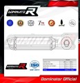ауспух заглушител DOMINATOR HP1 черен подходящо за мотоциклет Cagiva RAPTOR 1000  3