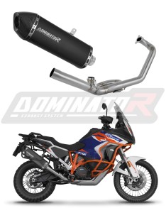 KTM 1290 Super Adventure 2021 - 2024 Цяла система Колектор ауспух Заглушител HP7 BLACK + dB killer medium