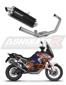 KTM 1290 Super Adventure 2021 - 2024 Пълна система Колектор ауспух Заглушител P7 BLACK + dB killer medium