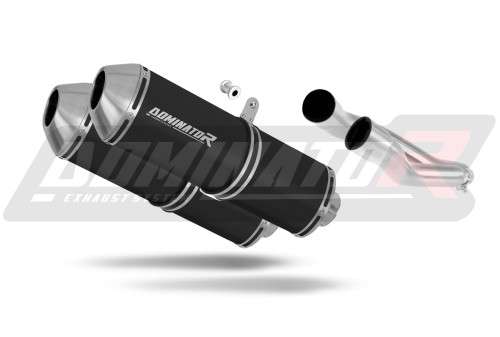 ауспух заглушител DOMINATOR OVR черен подходящо за мотоциклет Aprilia Pegaso 650 2001 - 2004