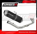 пълна изпускателна система със заглушител DOMINATOR Full System OVR черен подходящо за мотоциклет Yamaha T-MAX 500 2008 - 2011 2