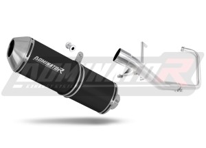 Yamaha YBR 125 2009 - 2018 Цяла изпускателна система Колектор ауспух заглушител OVR BLACK + dB killer