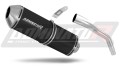 ауспух заглушител DOMINATOR OVR черен подходящо за мотоциклет Triumph TIGER 800 XC / XR 2015 - 2017