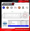 ауспух заглушител DOMINATOR OVR черен подходящо за мотоциклет Suzuki GSX 1400 2001 - 2005 3