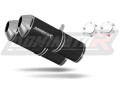 ауспух заглушител DOMINATOR OVR черен подходящо за мотоциклет Suzuki GSXR 1300 Hayabusa 1999 - 2007