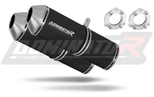 ауспух заглушител DOMINATOR OVR черен подходящо за мотоциклет Suzuki TL 1000 R 1997 - 2000