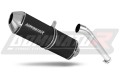 ауспух заглушител DOMINATOR OVR черен подходящо за мотоциклет Suzuki GSXR 1000 K5 K6 2005 - 2006