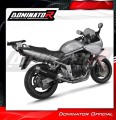 ауспух заглушител DOMINATOR S6 черен подходящо за мотоциклет Suzuki GSF BANDIT 1200 2001 - 2005 2
