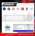 ауспух заглушител DOMINATOR OVR черен подходящо за мотоциклет Suzuki GSXR 1000 K1 - K4 2001 - 2004 2