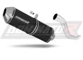ауспух заглушител DOMINATOR OVR черен подходящо за мотоциклет Suzuki XF 650 Freewind 1997 - 2003