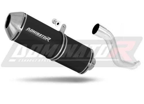 ауспух заглушител DOMINATOR OVR черен подходящо за мотоциклет Suzuki XF 650 Freewind 1997 - 2003