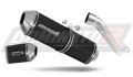 ауспух заглушител DOMINATOR хомологиран OVR черен подходящо за мотоциклет Kawasaki Z750 2004 - 2006