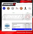 ауспух заглушител DOMINATOR OVR черен подходящо за мотоциклет Honda CBR 1100 XX 1996 - 2006 2