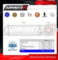 ауспух заглушител DOMINATOR OVR черен подходящо за мотоциклет Honda CBF 1000 2006 - 2009 2