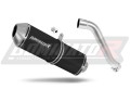 ауспух заглушител DOMINATOR OVR черен подходящо за мотоциклет Honda XL 650 V TRANSALP 2001 - 2007