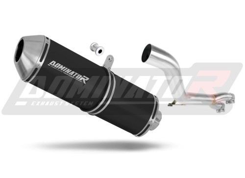 ауспух заглушител DOMINATOR OVR черен подходящо за мотоциклет Honda NT 650 V DEAUVILLE RC47 1998 - 2005