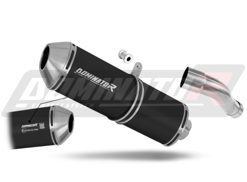 ауспух заглушител DOMINATOR хомологиран OVR черен подходящо за мотоциклет Honda CBR 600F PC41 2011 - 2015