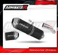 ауспух заглушител DOMINATOR хомологиран OVR черен подходящо за мотоциклет Honda CBR 600F PC41 2011 - 2015 2