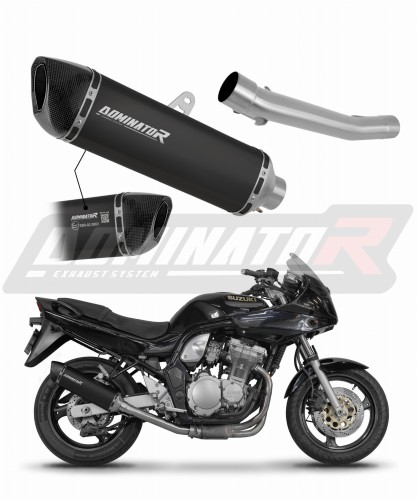 ауспух заглушител DOMINATOR хомологиран HP6 черен подходящо за мотоциклет Suzuki GSF BANDIT 1200 1996 - 2000