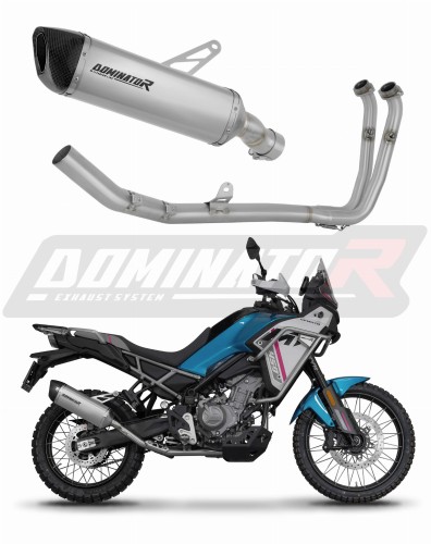 пълна изпускателна система със заглушител DOMINATOR Full System титанов HP6 подходящо за мотоциклет CF MOTO 450 MT 2024