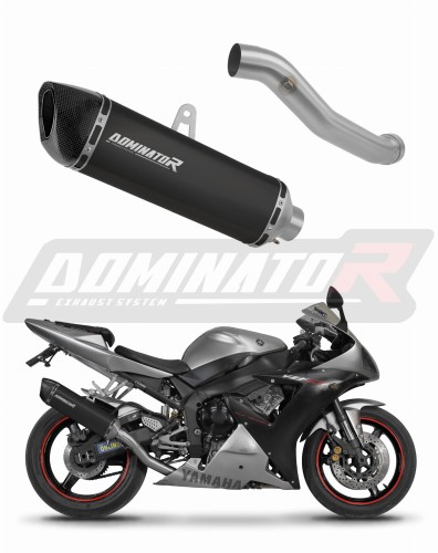 ауспух заглушител DOMINATOR HP6 черен подходящо за мотоциклет Yamaha YZF R1 1000 RN09 2002 - 2003